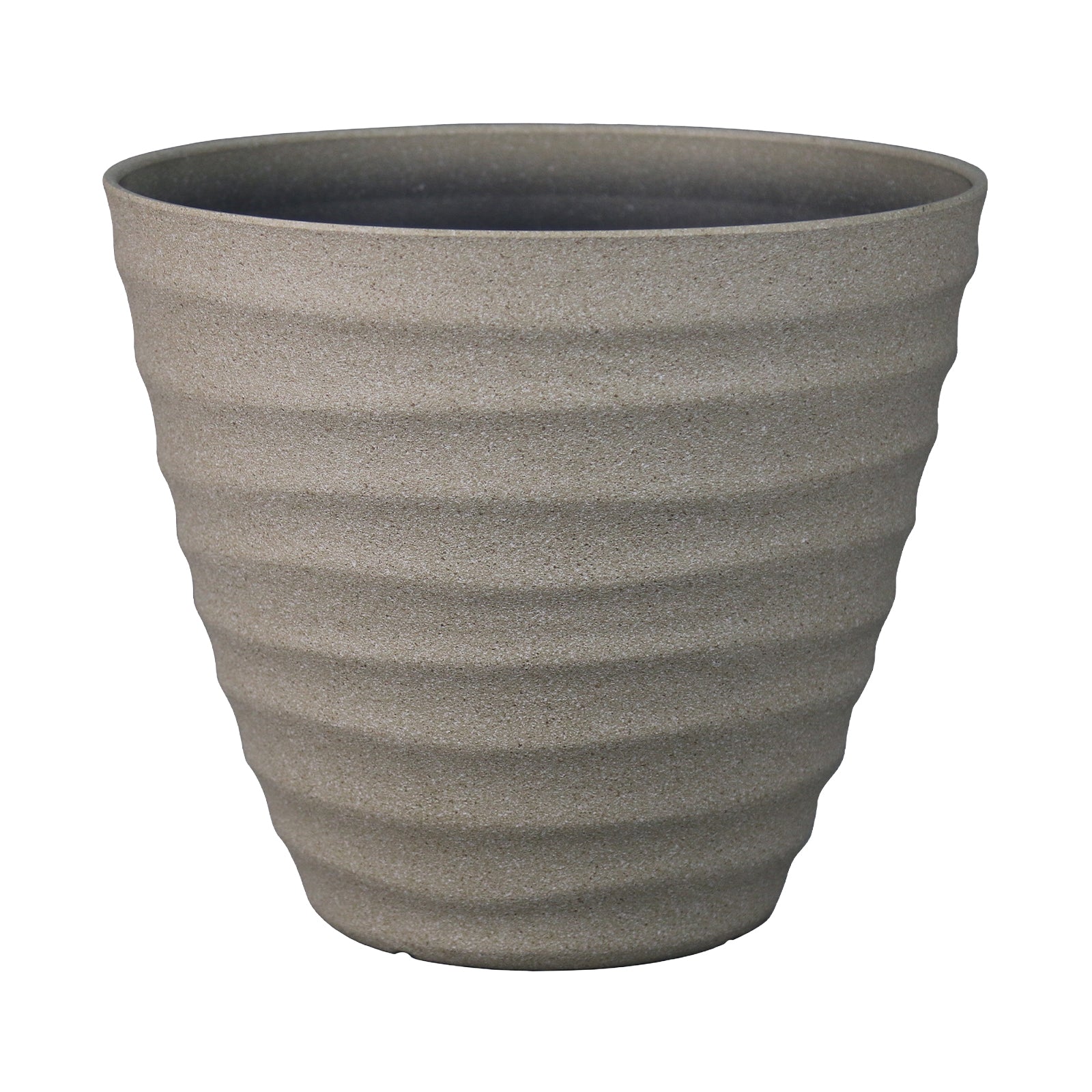 Eden 30cm sandstone wavy planter suitable for indoor and outdoor plant display