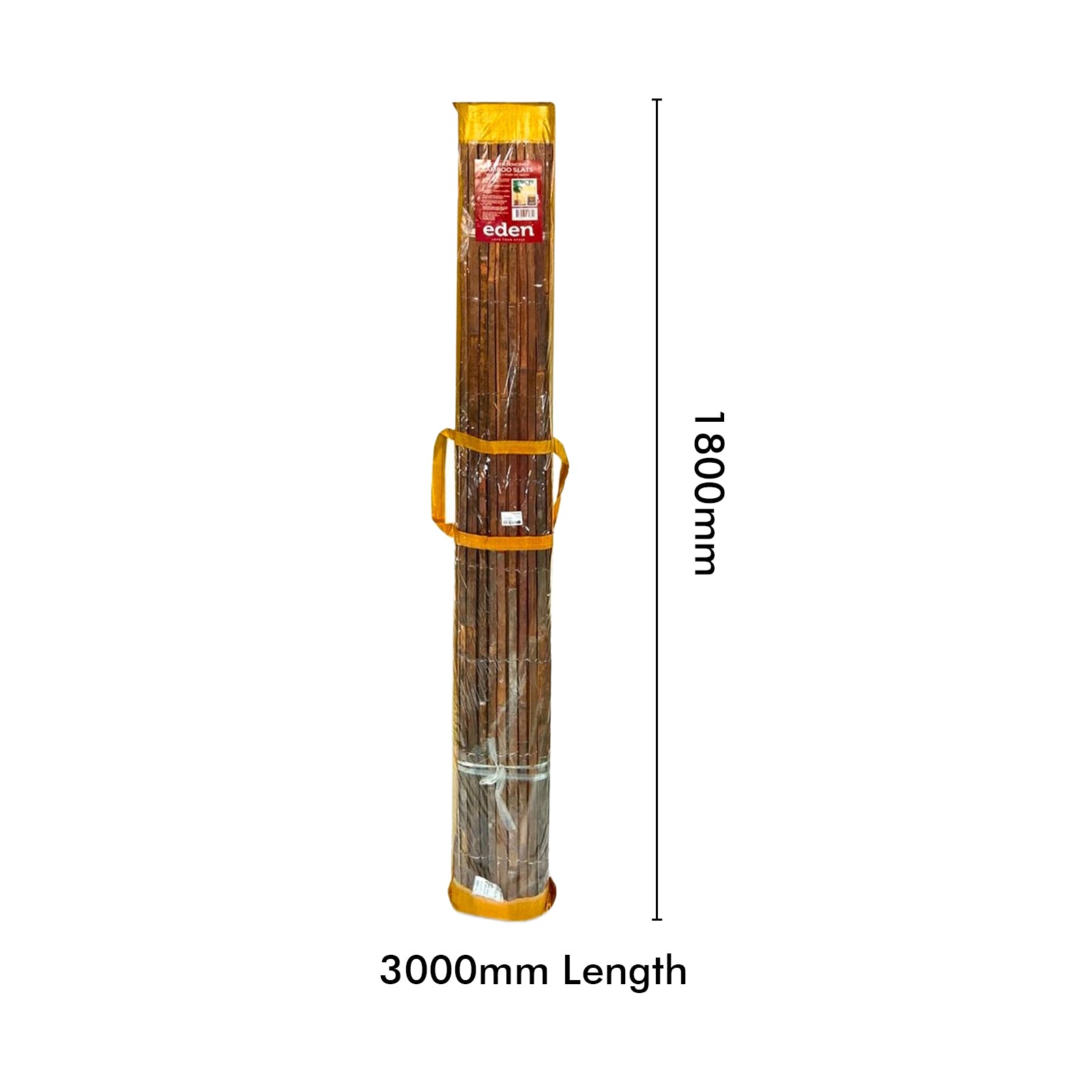 Eden 1.8 x 3m bamboo slat screen fencing for outdoor privacy and natural garden styling