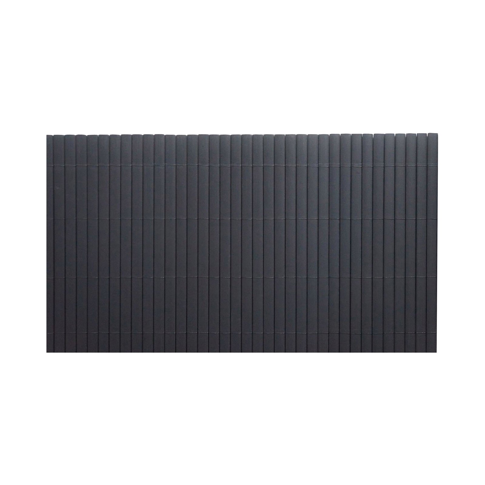 Eden 1.8 x 3m charcoal PVC garden screening with capping for outdoor privacy and décor