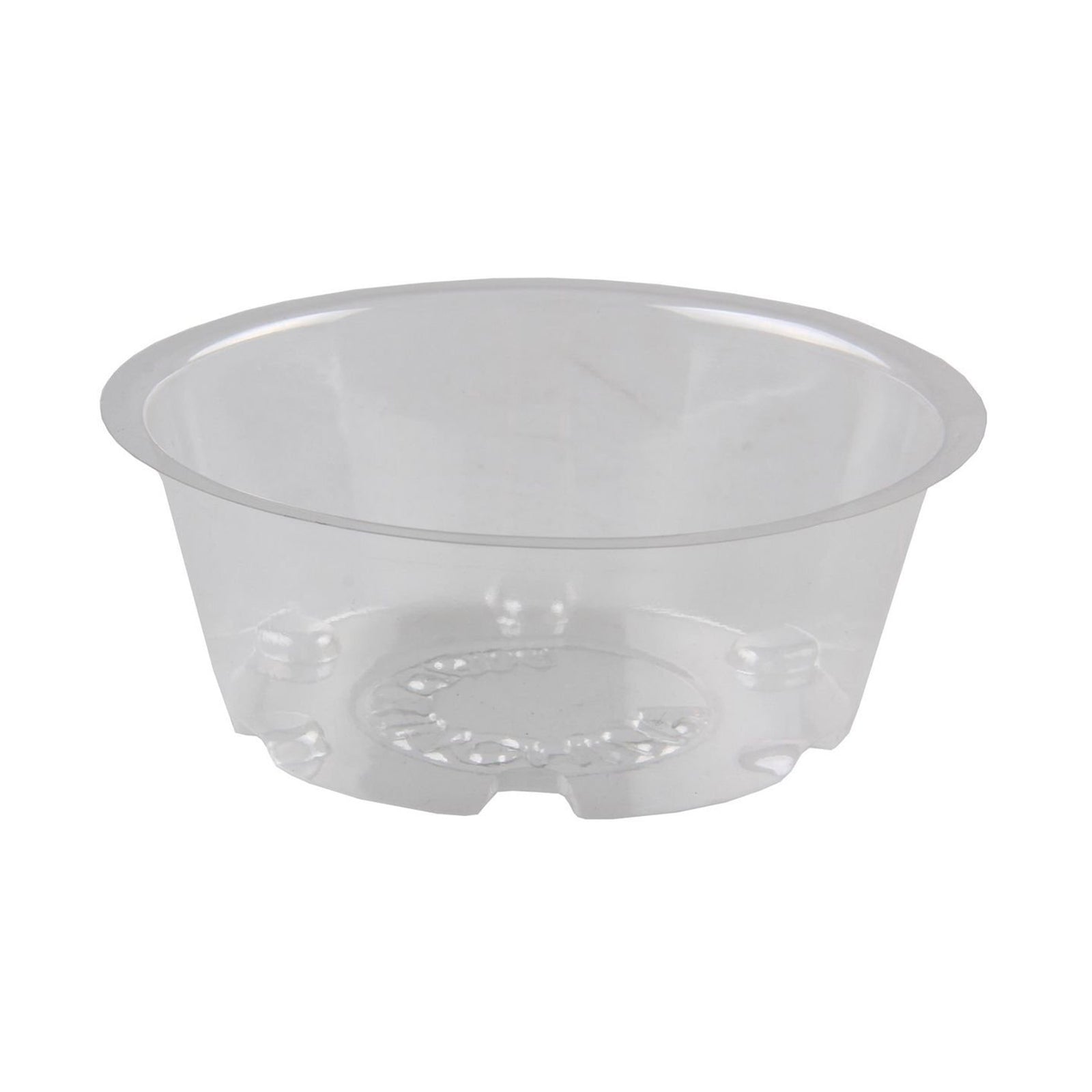 Eden clear vinyl pot saucer to protect surfaces from water and soil spills
