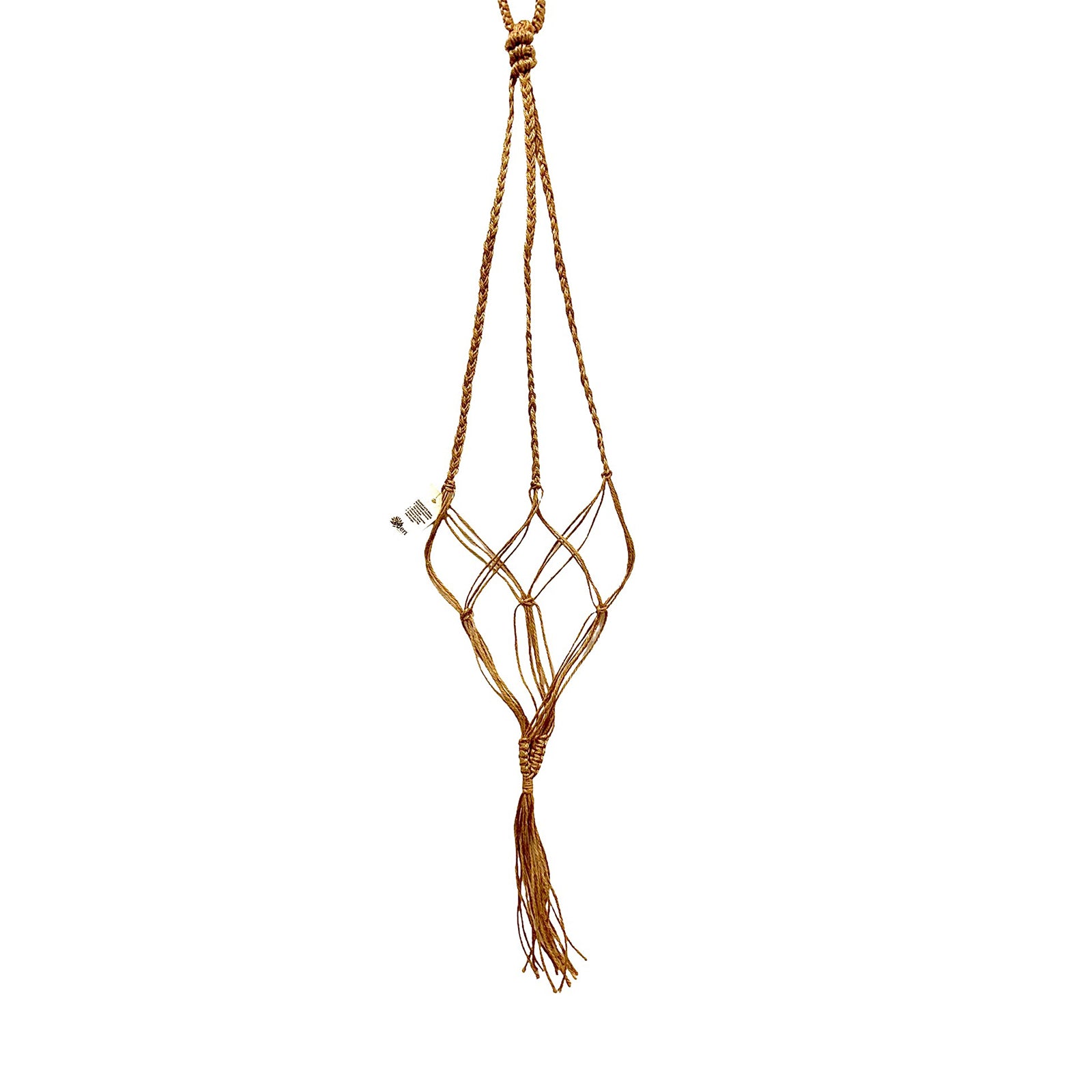 Eden 100cm classic jute macrame plant hanger for indoor pots and earthy home décor