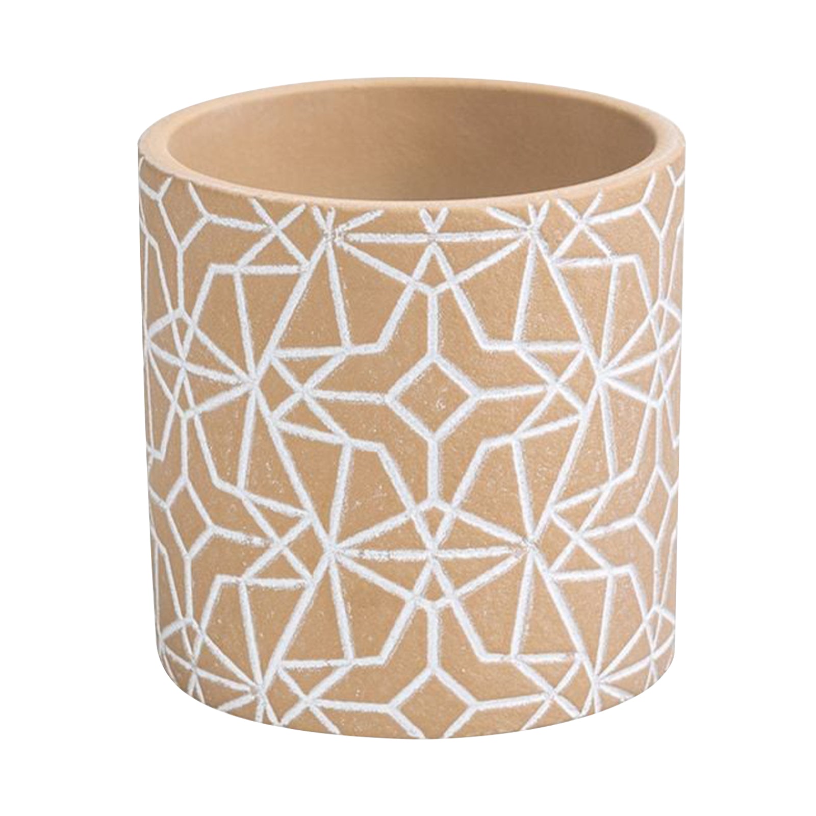 Eden 11.5cm earth etch indoor concrete planter for small plants and textured décor