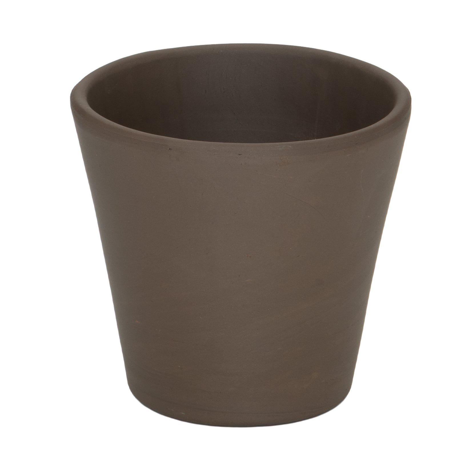 Eden 12x11cm Terracotta Cono Titanium Clay Pot