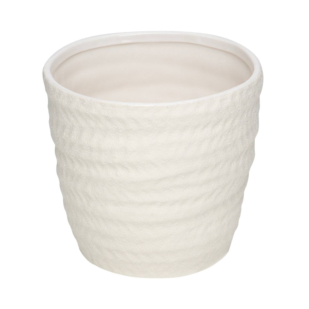 Eden 14.5cm Off White Cima Indoor Ceramic Pot