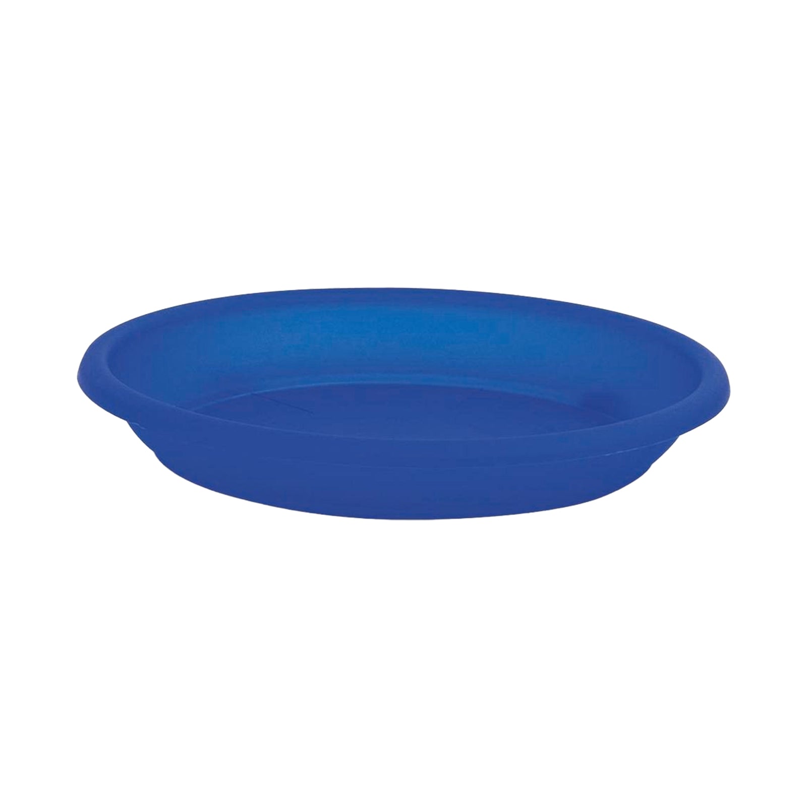 Eden 14cm blue transparent cylinder plant saucer for protecting surfaces under pots