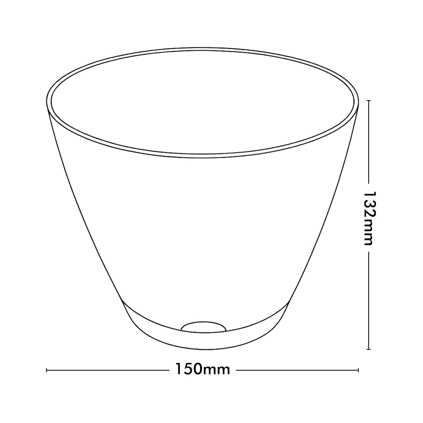 Eden charcoal Oslo self-watering planter for low-maintenance indoor plants