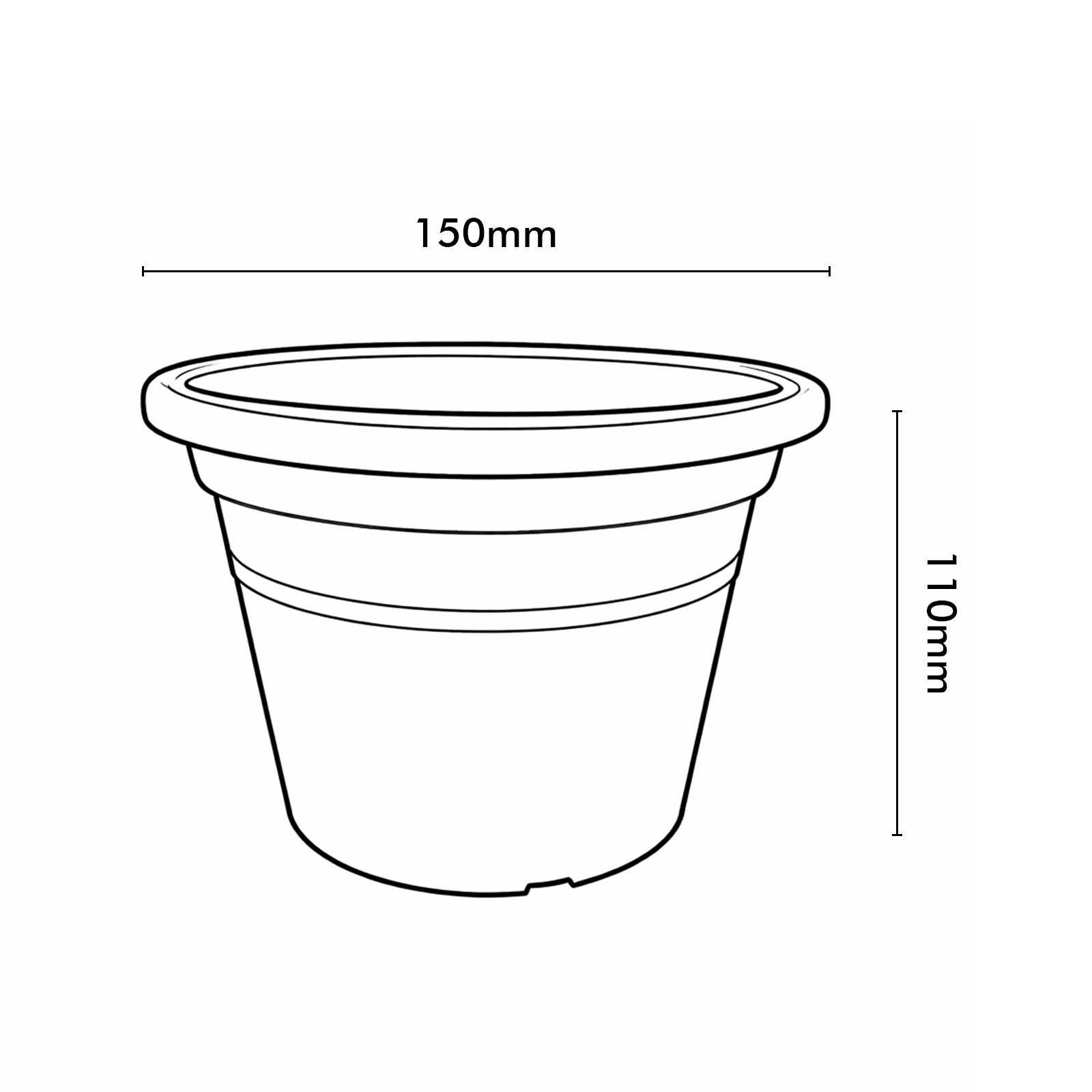 Eden yellow transparent cylinder plastic pot for bright indoor plant styling