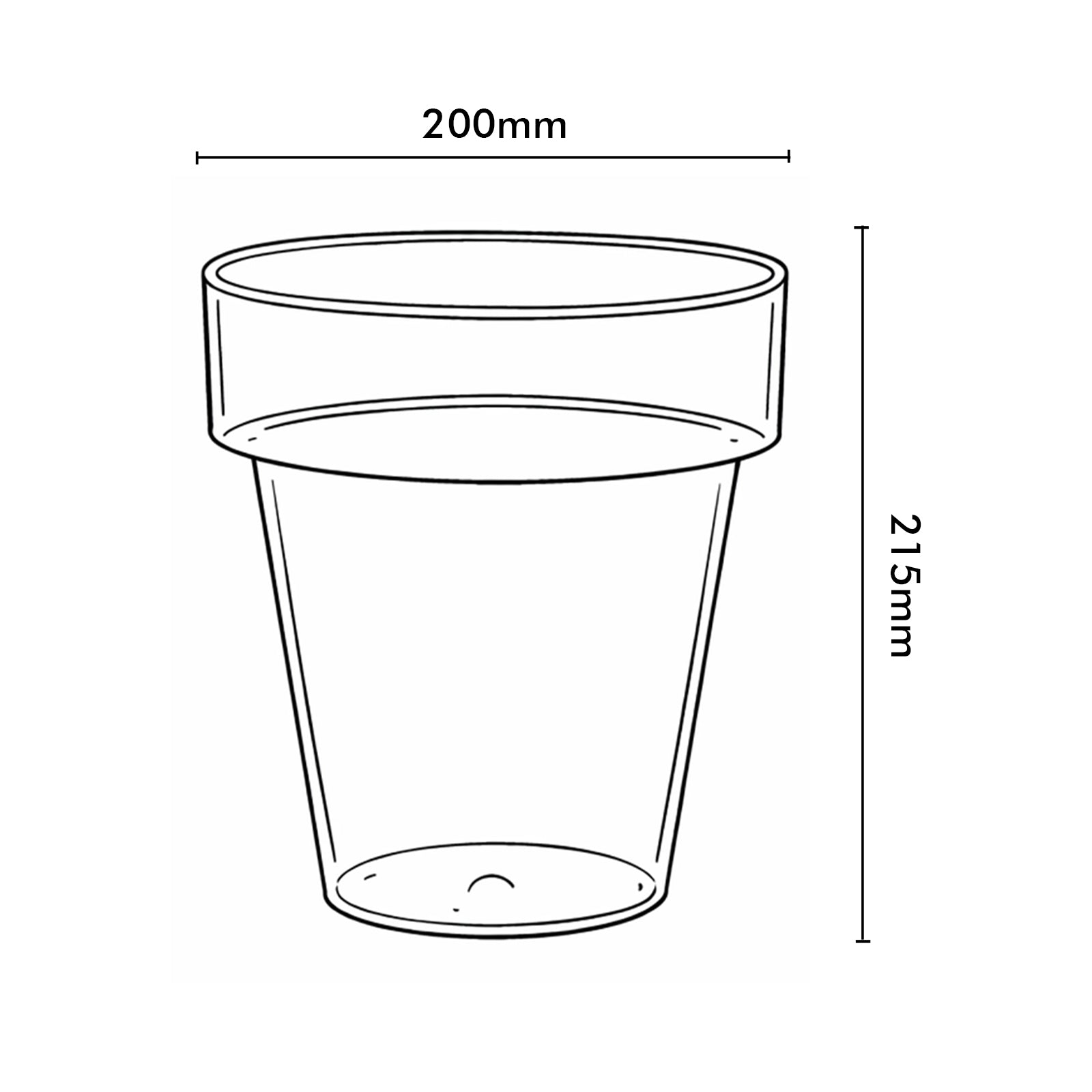 Eden clear plastic planter ideal for modern indoor plants and root visibility