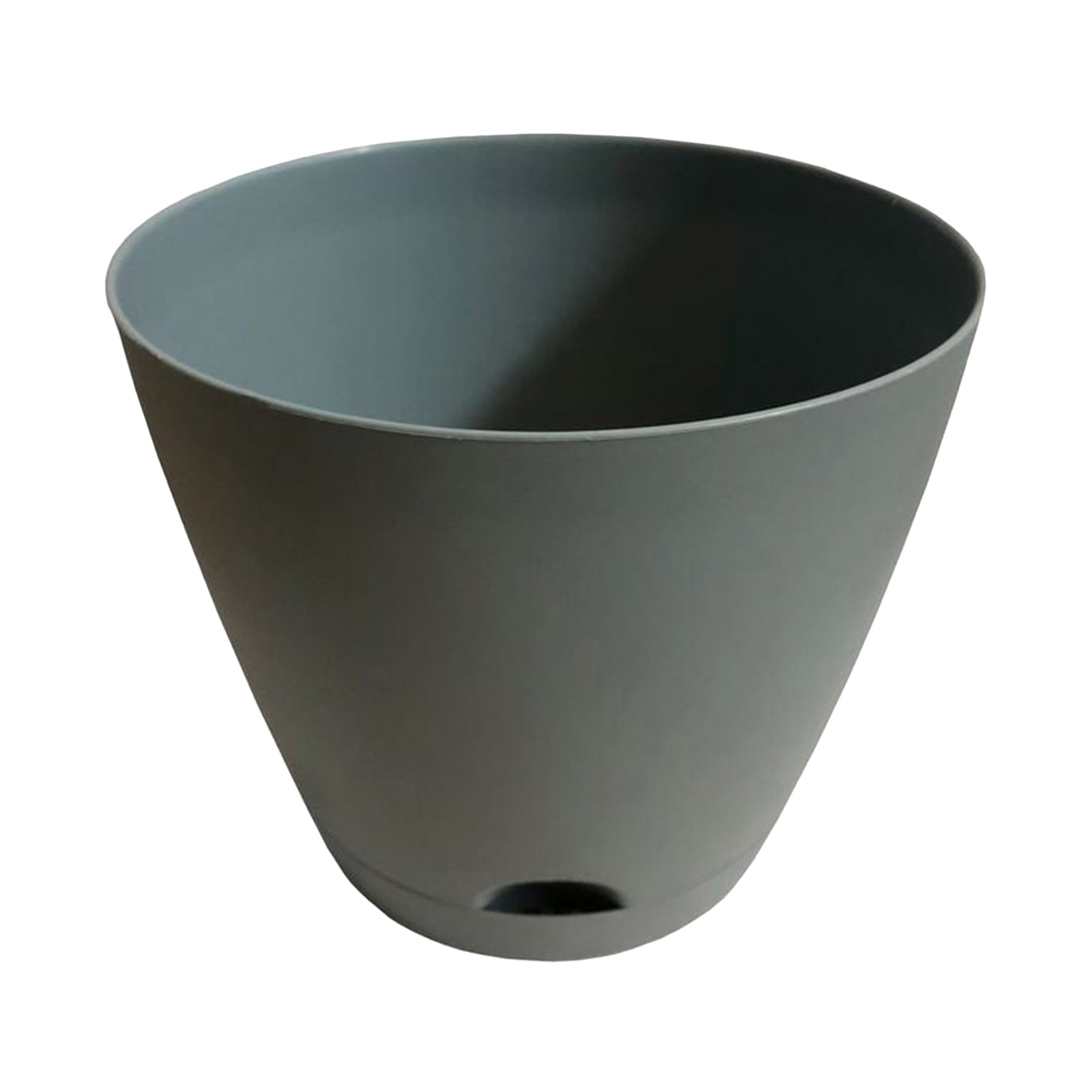 Eden 20cm grey Oslo self-watering pot for modern indoor plant styling