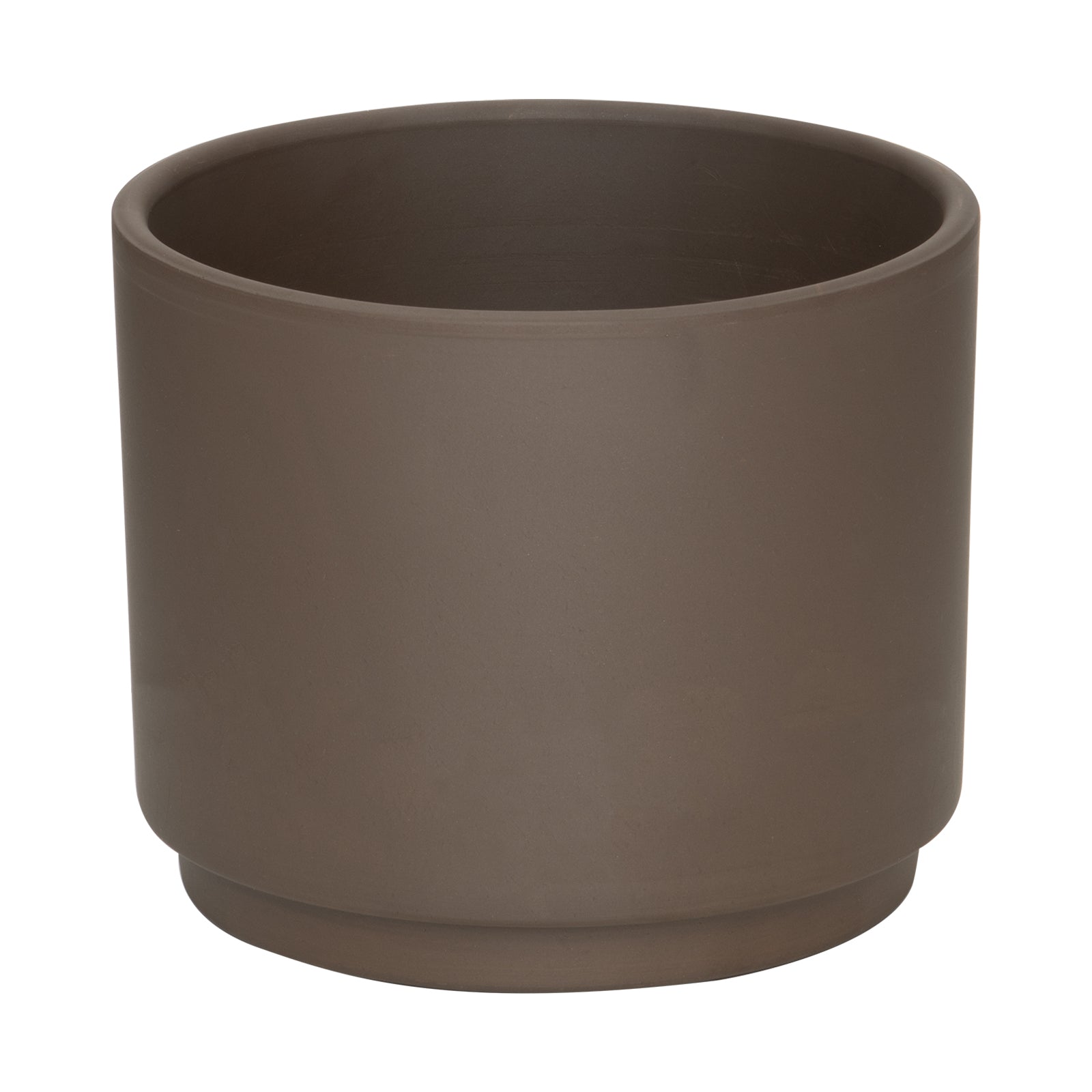 Eden 20x16.5cm Titanium Clay Cylinder Pot
