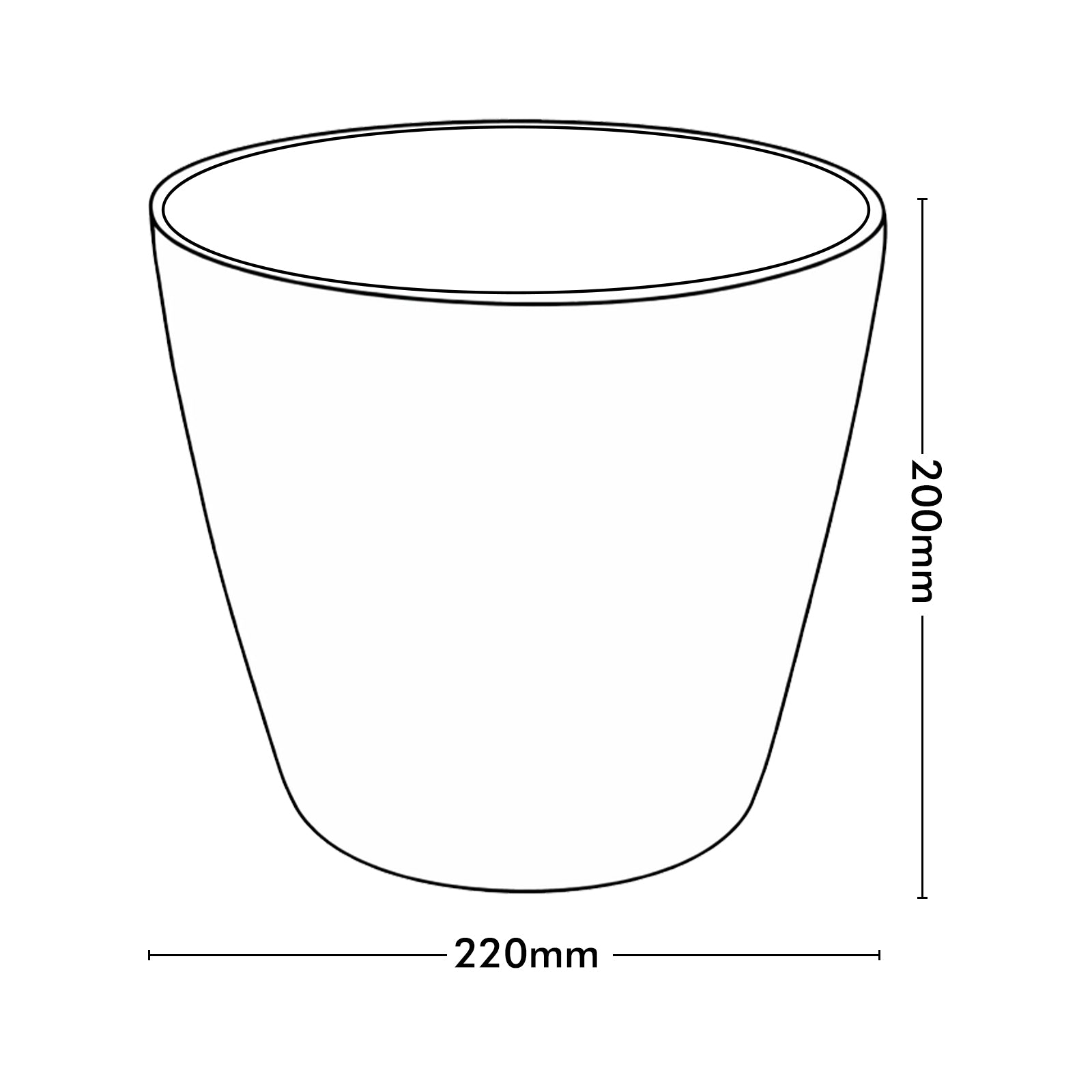 Eden blue round premium self-watering planter for indoor and balcony plants