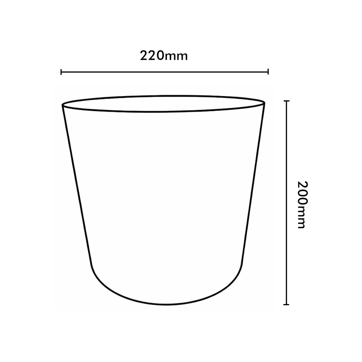 Eden 22cm charcoal stonelite sphere planter suitable for medium plants indoors or outdoors
