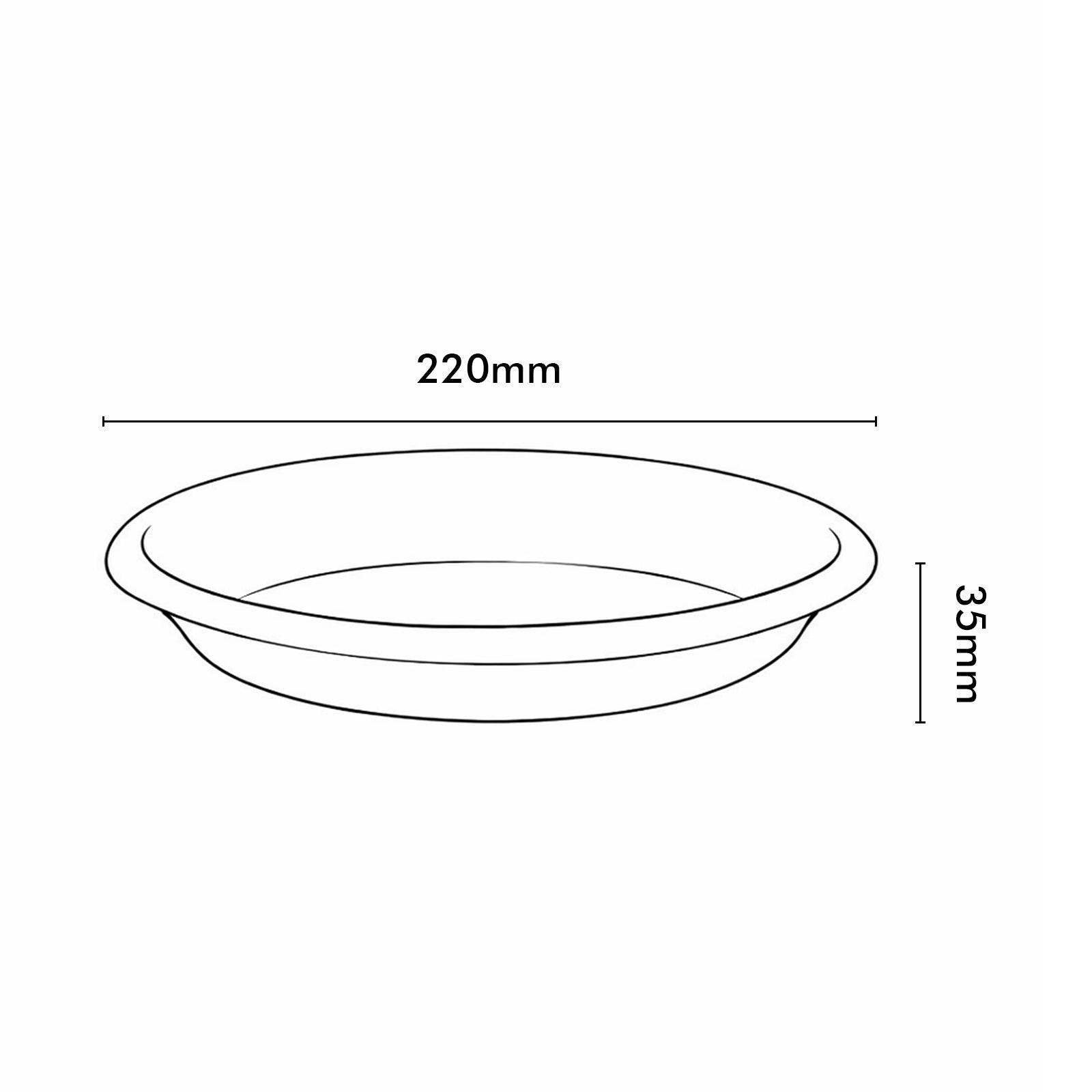 Eden 22cm clear white transparent saucer for indoor plant pots and spill protection