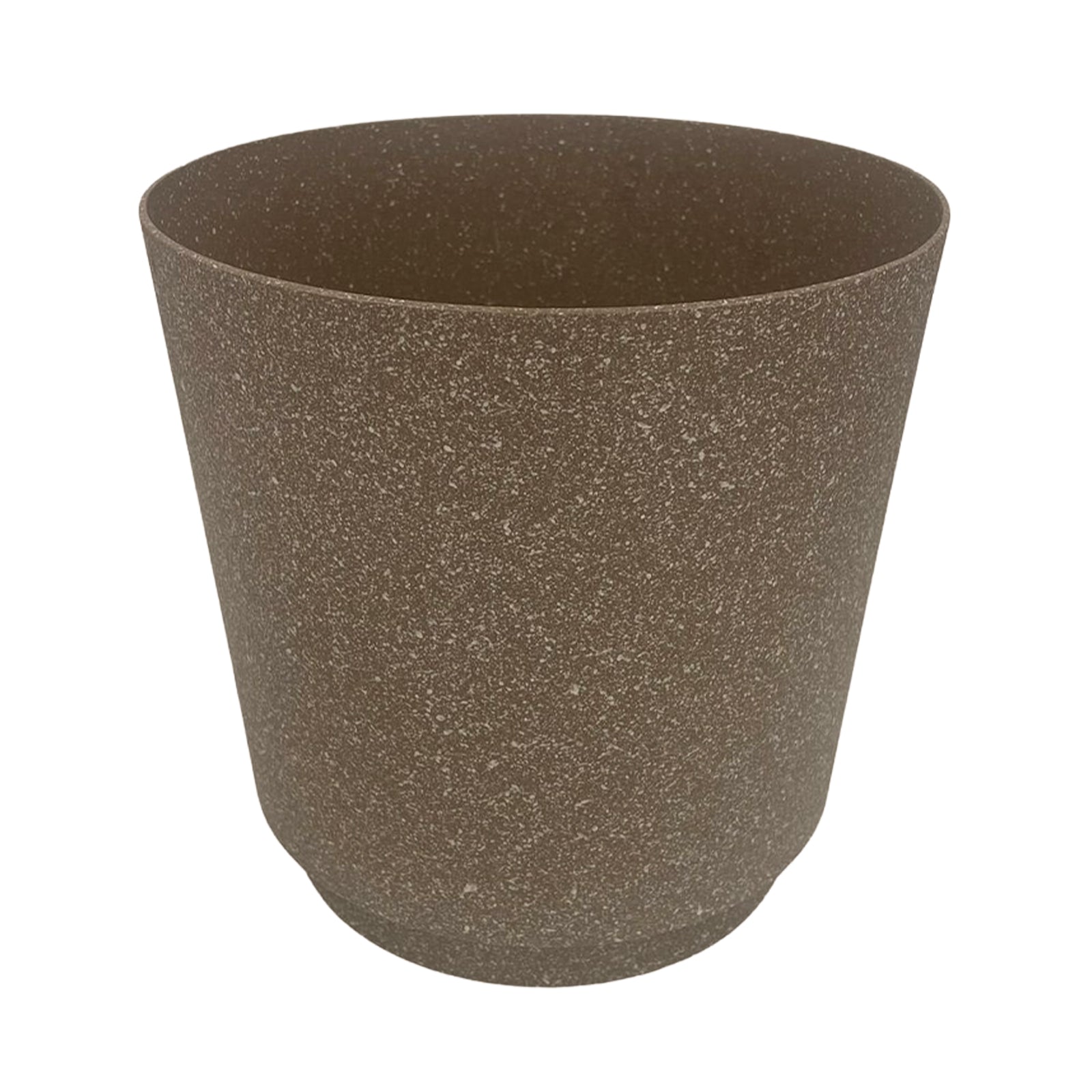 Eden 22cm brown stonelite self-watering planter for low-maintenance gardening
