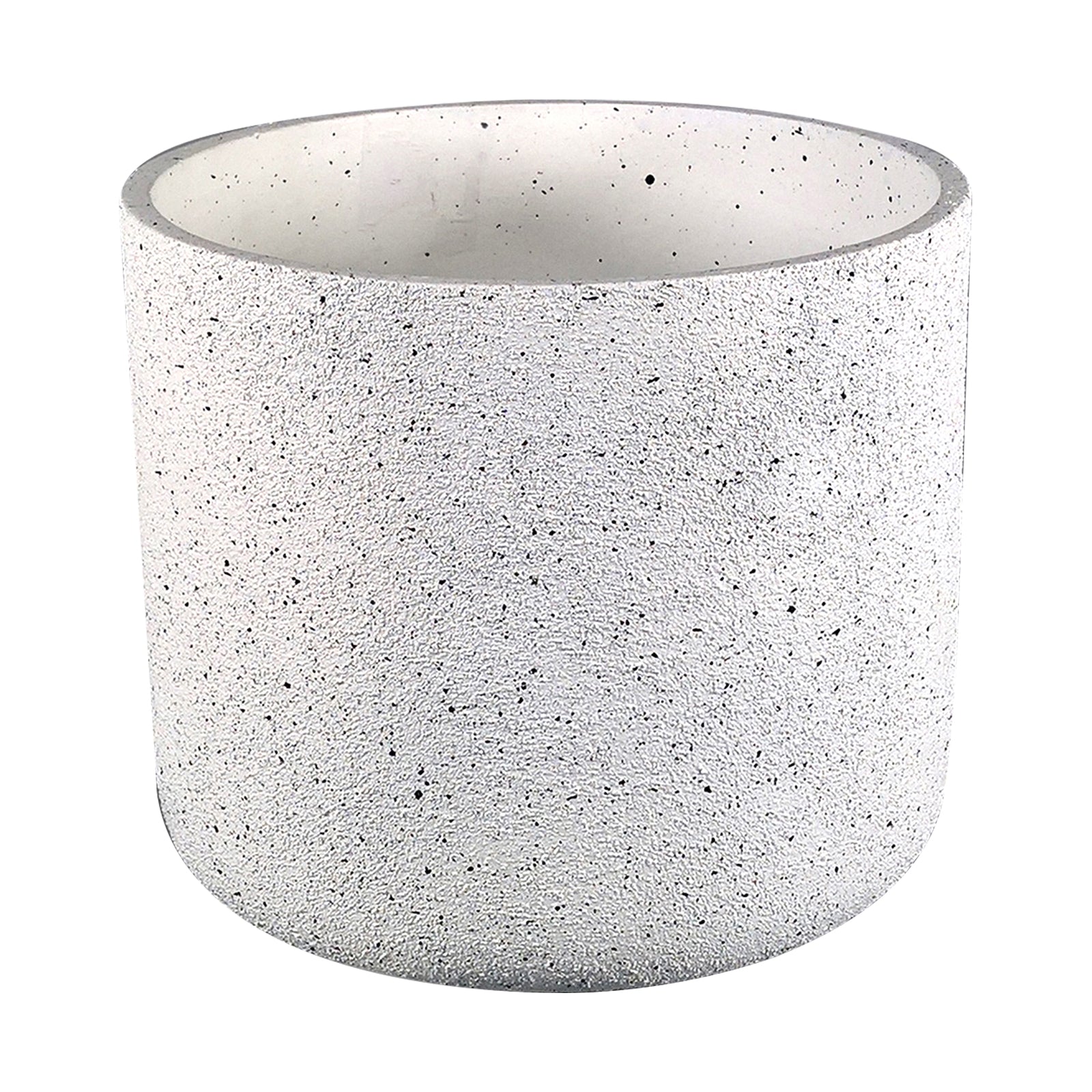 Eden 22cm white stonelite sphere planter ideal for medium plants indoors or outdoors