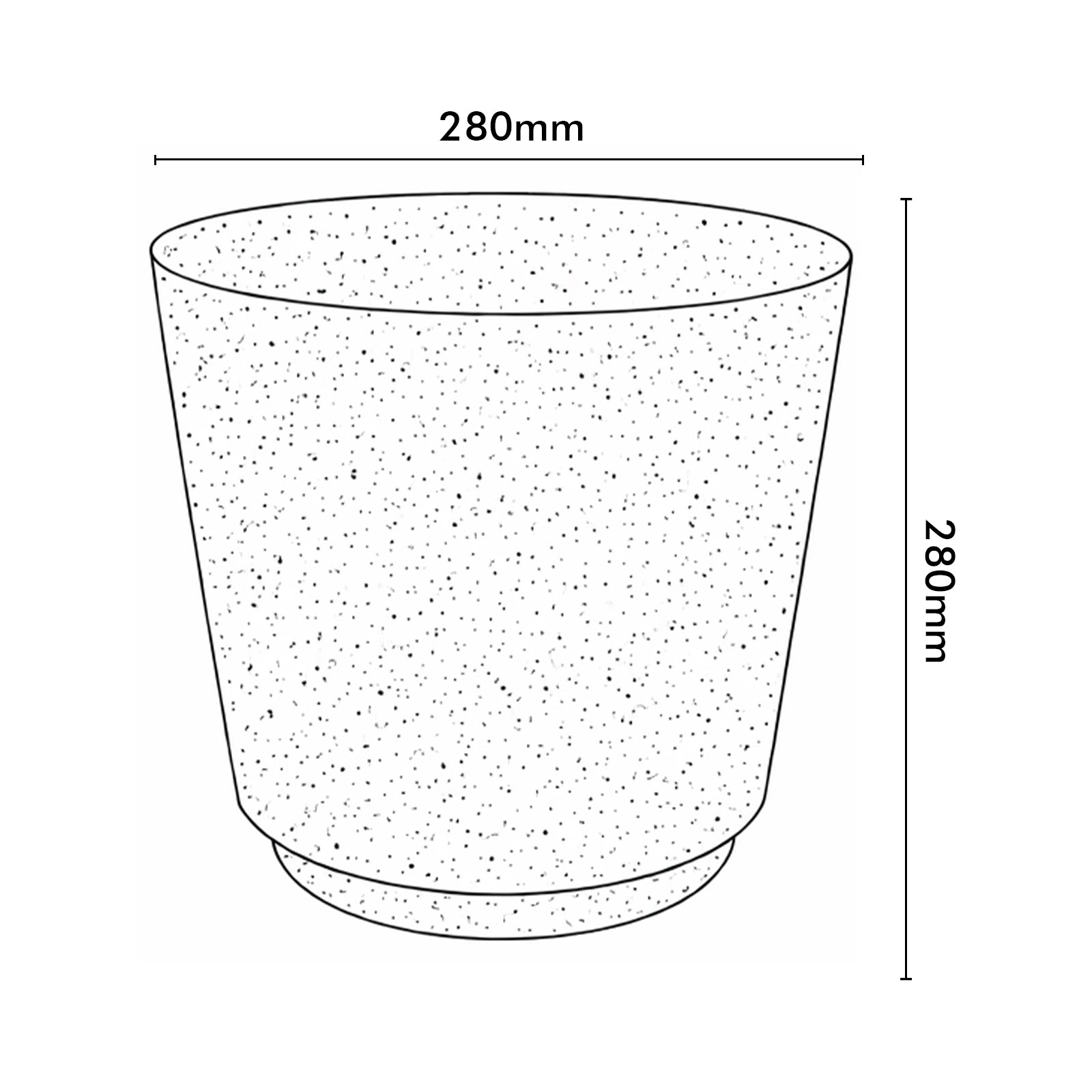 Eden large beige Stonelite self-watering pot for indoor and outdoor plants