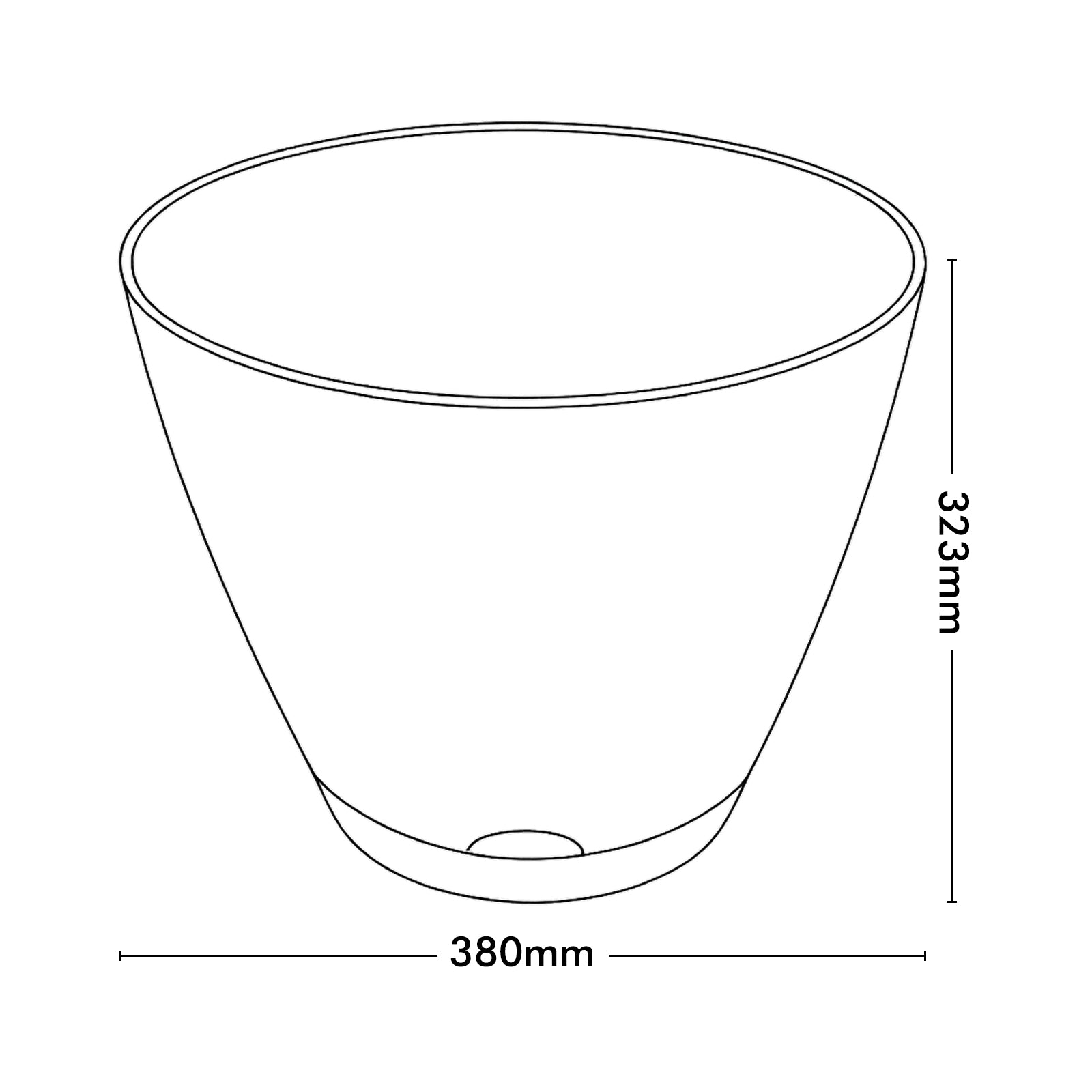 Eden charcoal Oslo self-watering planter for feature indoor and outdoor plants