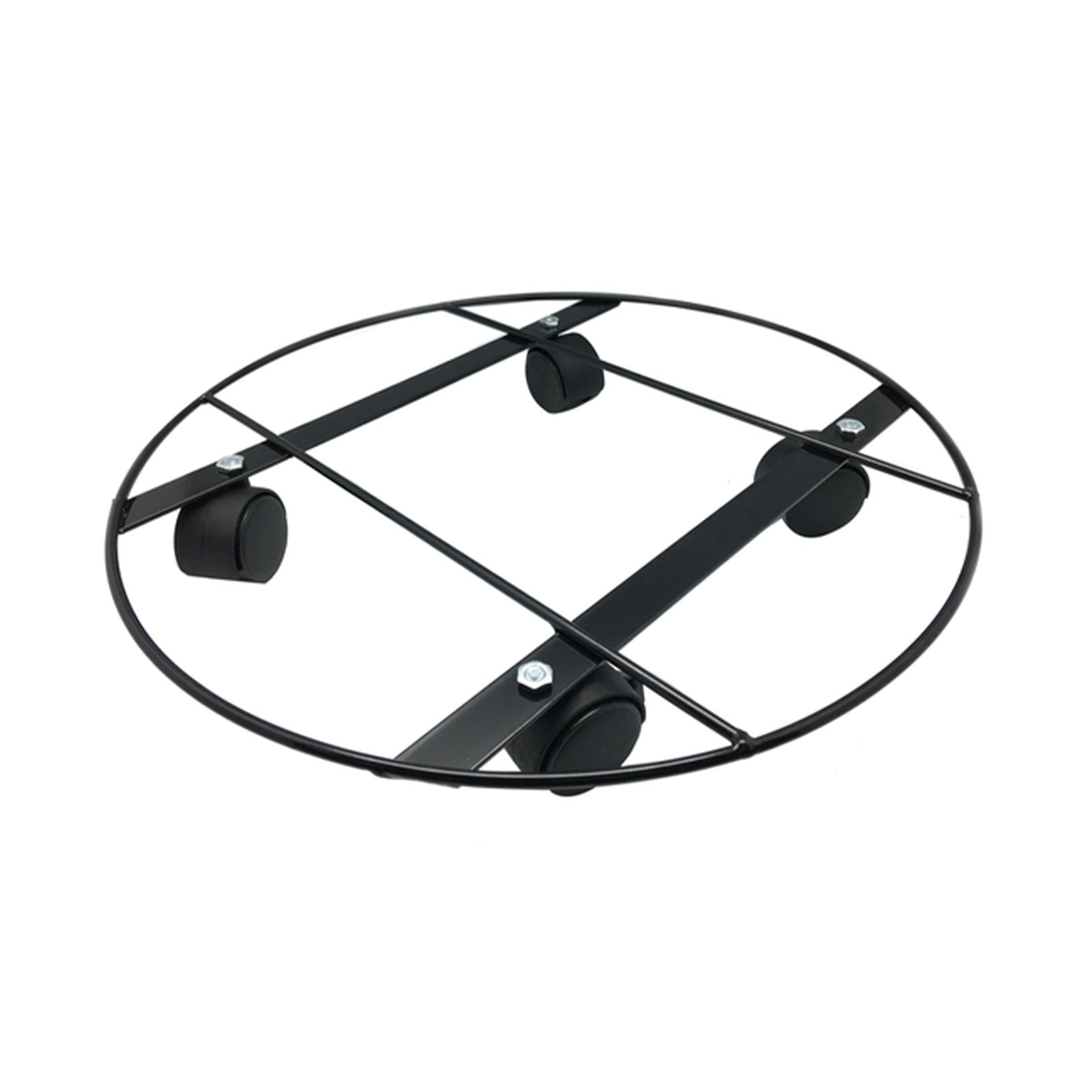 Eden 30cm heavy duty round pot plant trolley for supporting and moving heavy planters