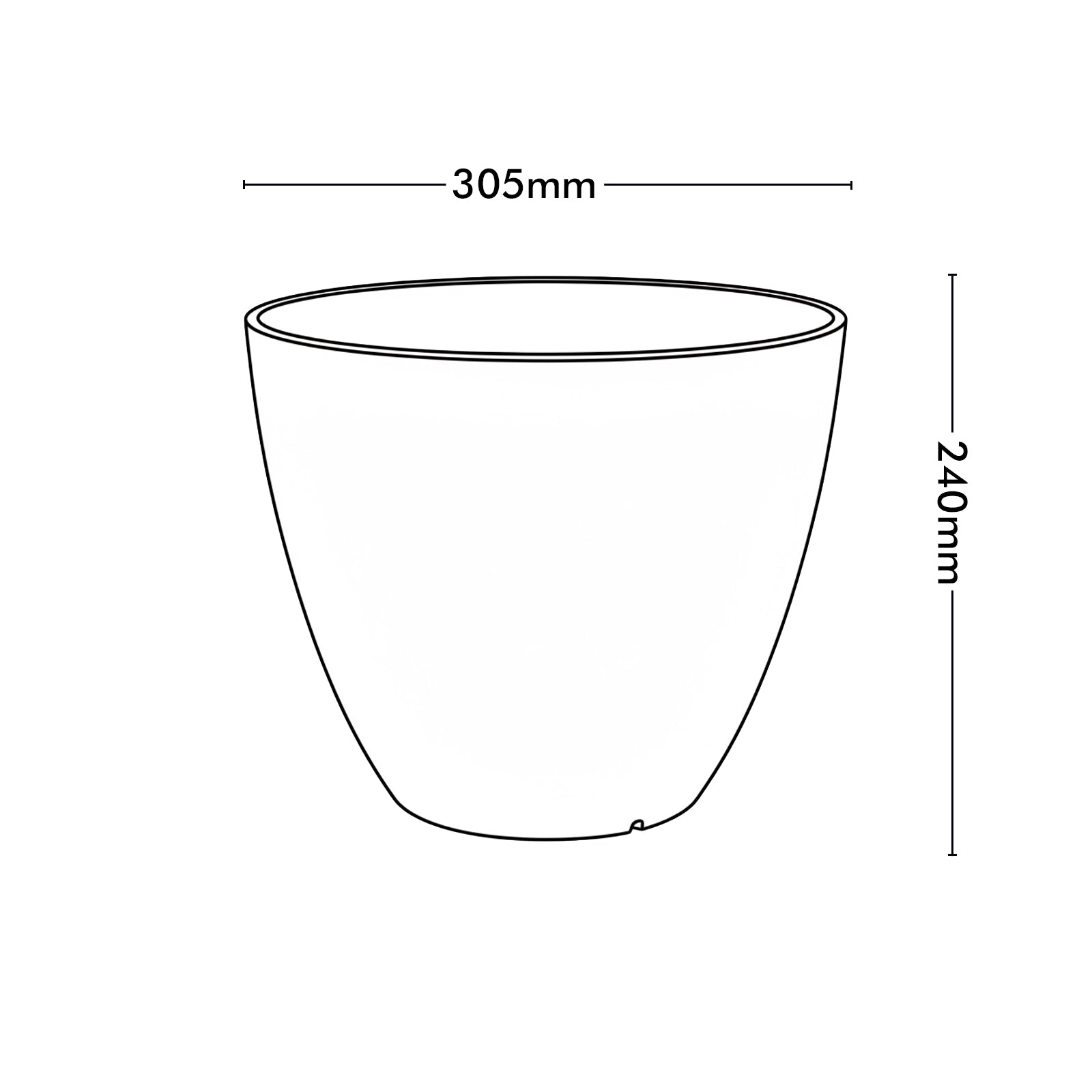 Eden 30cm sandstone faux planter suitable for indoor and outdoor plant display