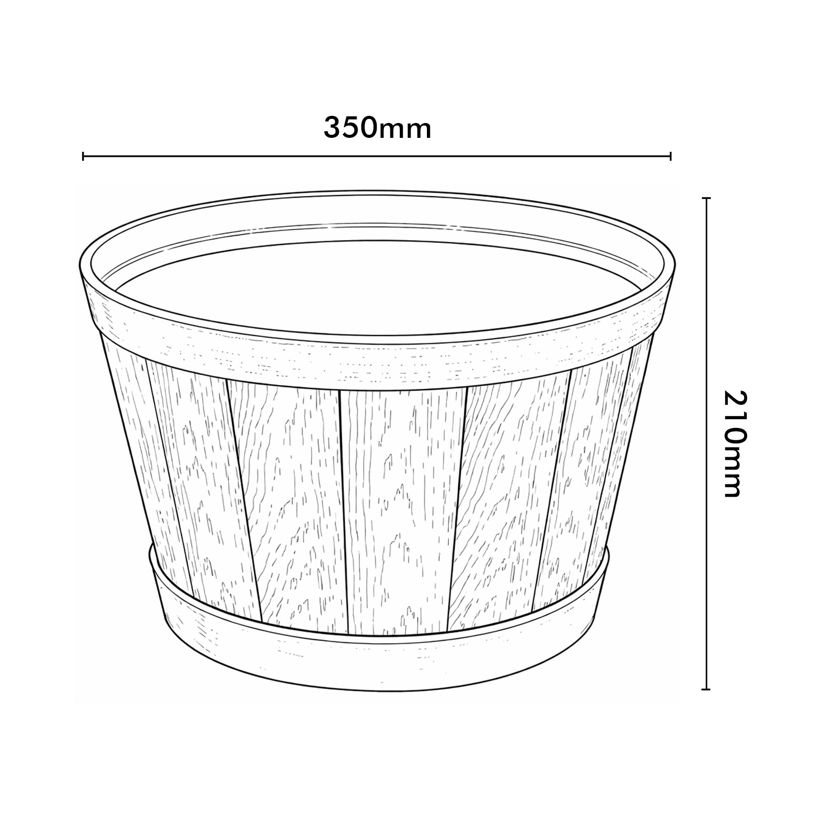 Eden resin whiskey barrel planter for outdoor plants, gardens and patios