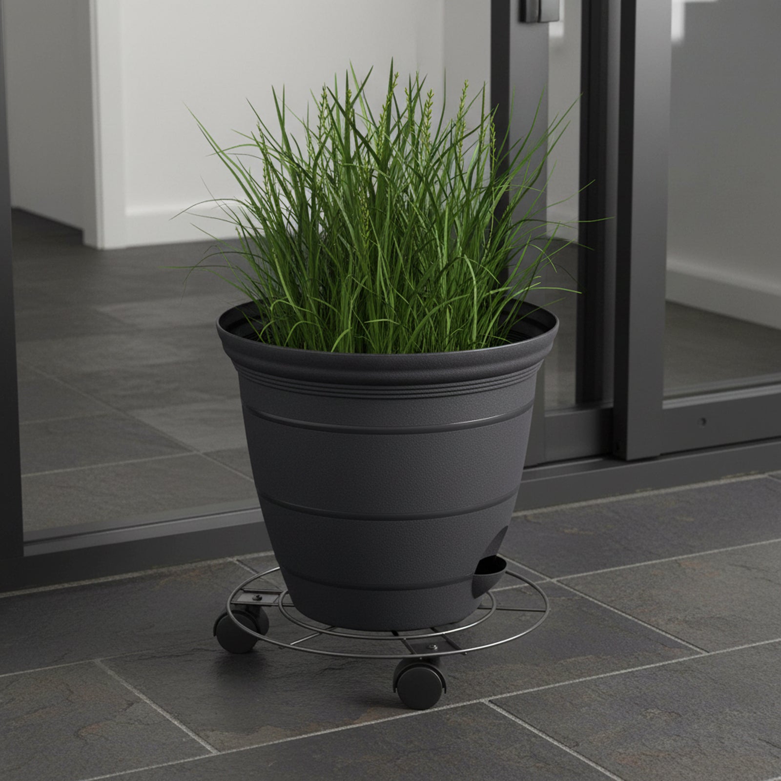 Eden 35cm round pot plant trolley suitable for large indoor and outdoor plant pots