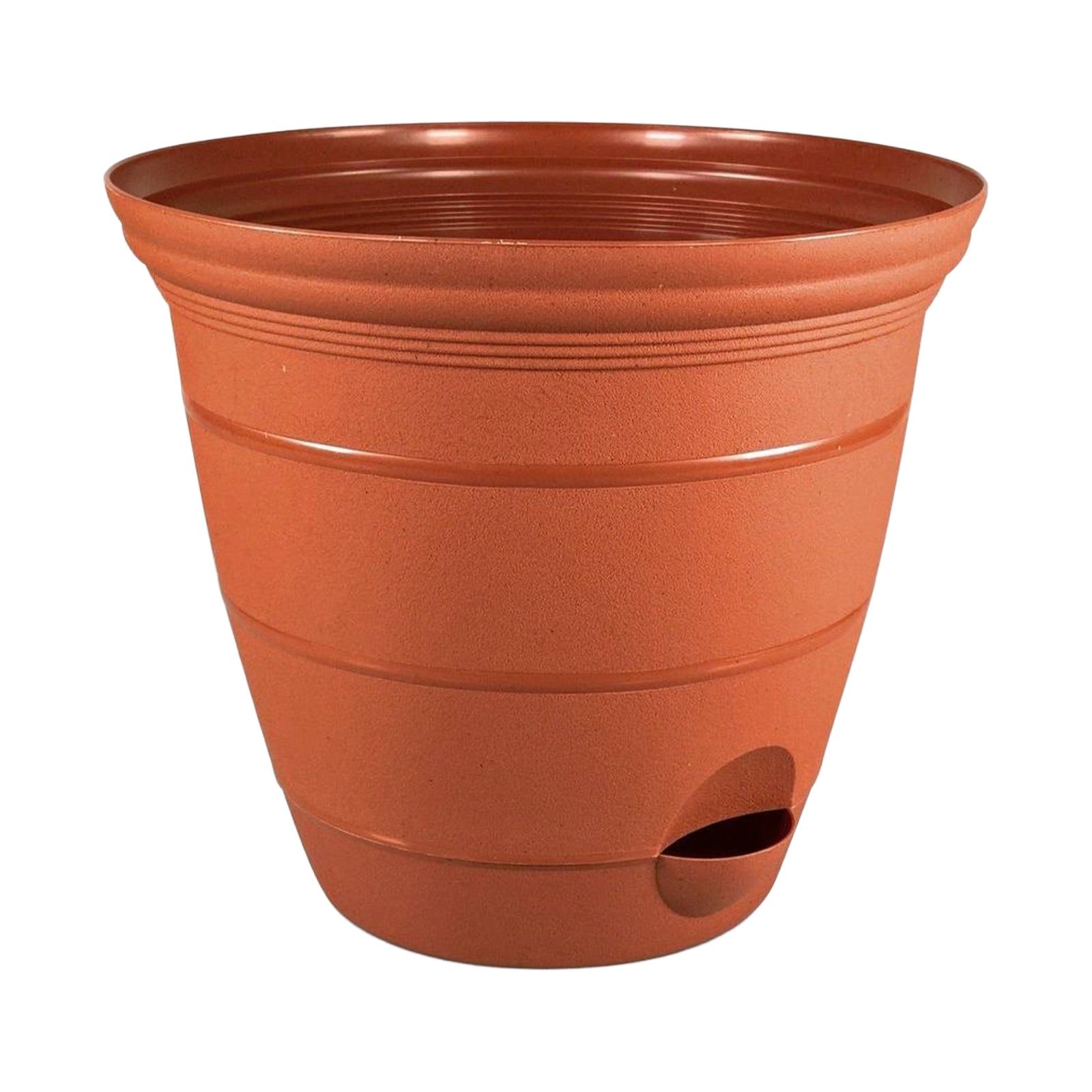 Eden 38cm terracotta Roman self-watering planter for feature plants