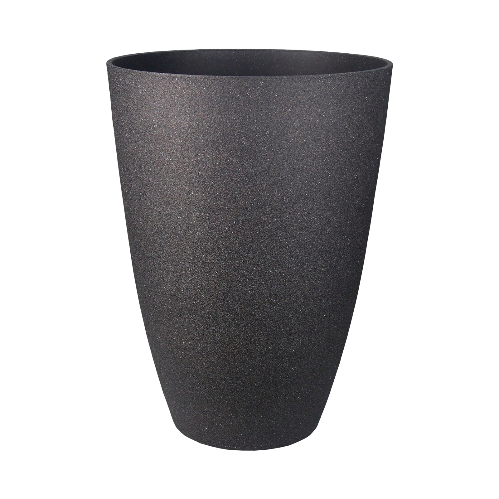 Eden 40cm black tall faux planter for modern indoor and outdoor plant styling