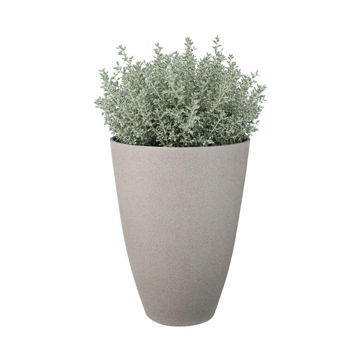 Eden 40cm sandstone tall faux planter for contemporary indoor and outdoor décor