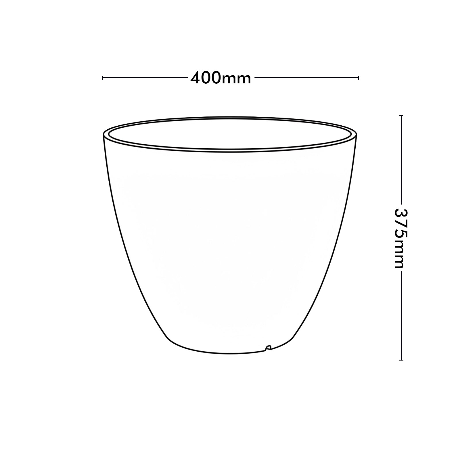 Eden 44cm sandstone faux planter ideal for large indoor and outdoor plants