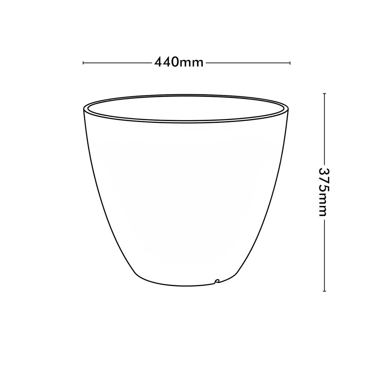Eden 44cm sandstone faux planter ideal for large indoor and outdoor plants