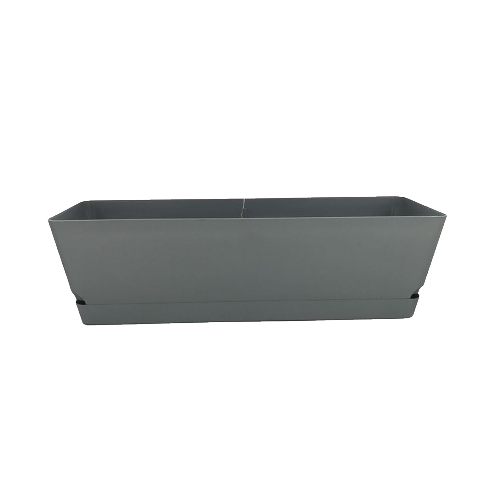 Eden grey Oslo self-watering trough planter for outdoor and balcony gardens